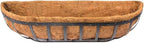 2pcs Trough Coco Liner 24 inch Wall Planter Replaceable Coco Liner for Window Box, Fence Flower Baskets