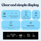 lifemaster 10,000 btu portable air conditioners, room air, side view