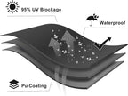 LOVE STORY Waterproof 16' x 16' x 16' Triangle Dark Grey Sun Shade Sail Cannoy UV Resistant for Outdoor Patio Garden Backyard (We Make Custom Size)