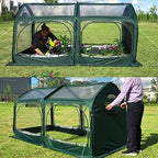 porayhut pop up greenhouse cover flower house mini showing dimensions