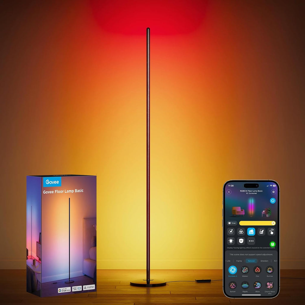 govee rgbic floor lamp basic, 1000lm led corner, main product view