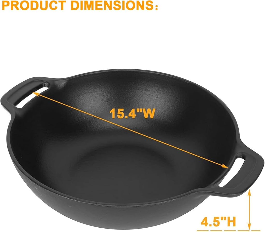 "7425 Gourmet BBQ System Wok for Any Gourmet BBQ System Accessories, Spirit & Spirit II 200/300 SER, Spirit E-210, SpiritE-310, Genesis II E-310, Genesis II LX S-440, Cast Iron"