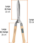 TRUPER T-19 7 1/2" Wood Handle "Classic" Hedge Shears