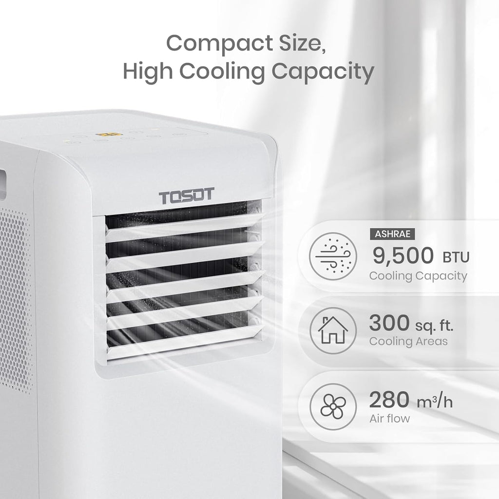 tosot 9,500 btu air conditioner easier to install shown in use