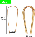 Avalution 16" Natural Bamboo Plants Trellis U-Hoop,Bamboo Gaeden Trellis U-Shape for Climbing Plant Support-20PCS