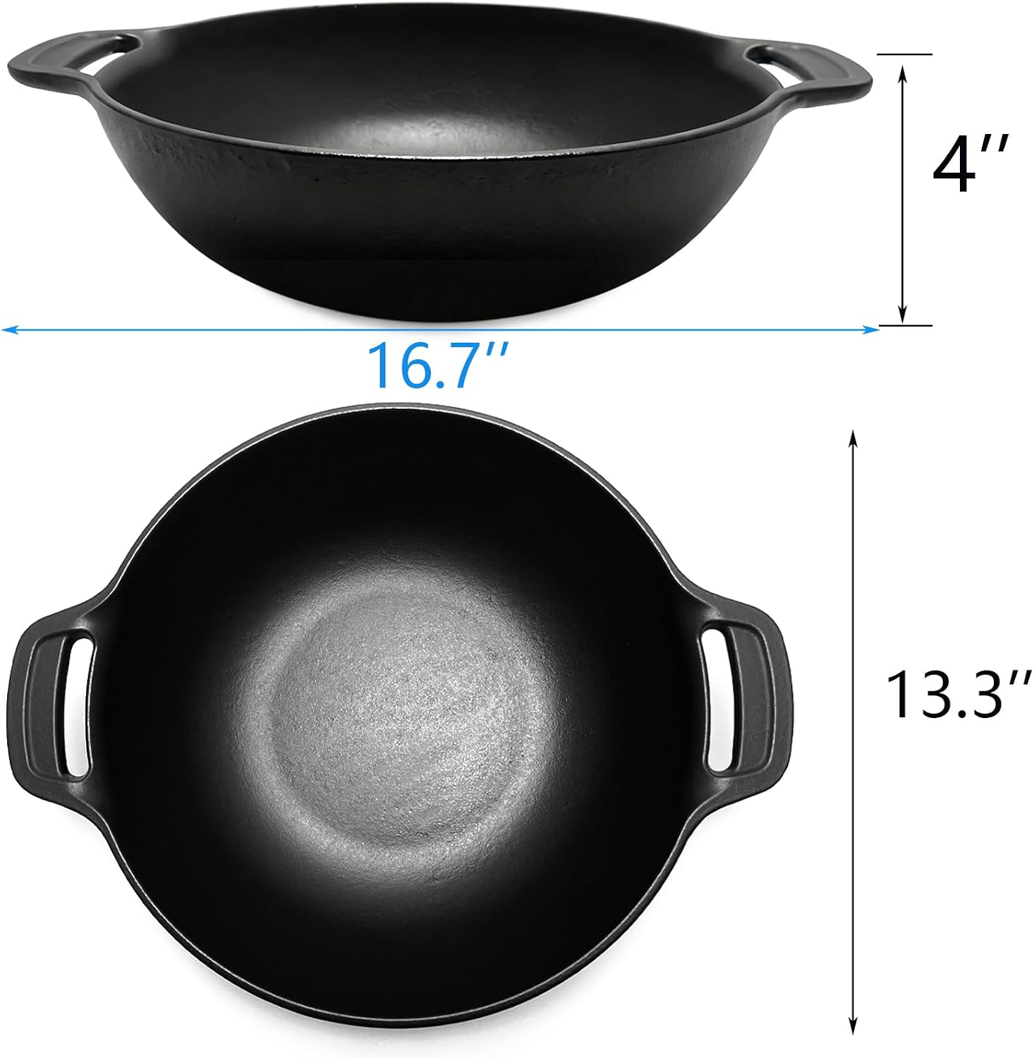 7425 Cast Iron outdoor Cooking Grate Grill Wok System for Weber Spirit I/II 200 300,Genesis II E-310/LX S-440,Summit Series for Weber 22" / 26" Kettles Grill