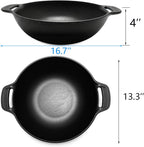 7425 Cast Iron outdoor Cooking Grate Grill Wok System for Weber Spirit I/II 200 300,Genesis II E-310/LX S-440,Summit Series for Weber 22" / 26" Kettles Grill