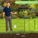 decorative garden fence, 32in (h) x 12ft(l) no shown in use