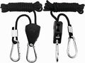 2 PCS 1/8 inch Heavy Duty Adjustable Grow Light Rope Hanger, 150 lbs Light Rope Hangers for Grow Plant Fan Filter Light Room Equipment