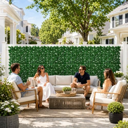 240x40 in artificial ivy privacy fence screen, privacy, front angle view