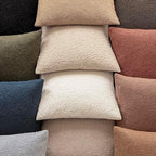 foindtower decorative textured boucle throw pillow covers 26x26 on a desk or shelf
