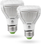 SANSI LED Grow Light Bulbs 2-Pack, 10W Full Spectrum, E26 Base, 4000K | 150 Watt Equivalent, Optical Lens for High PPFD, 4000K Natural Daylight, Par20 Grow Bulbs For Indoor Growing Seed Starting