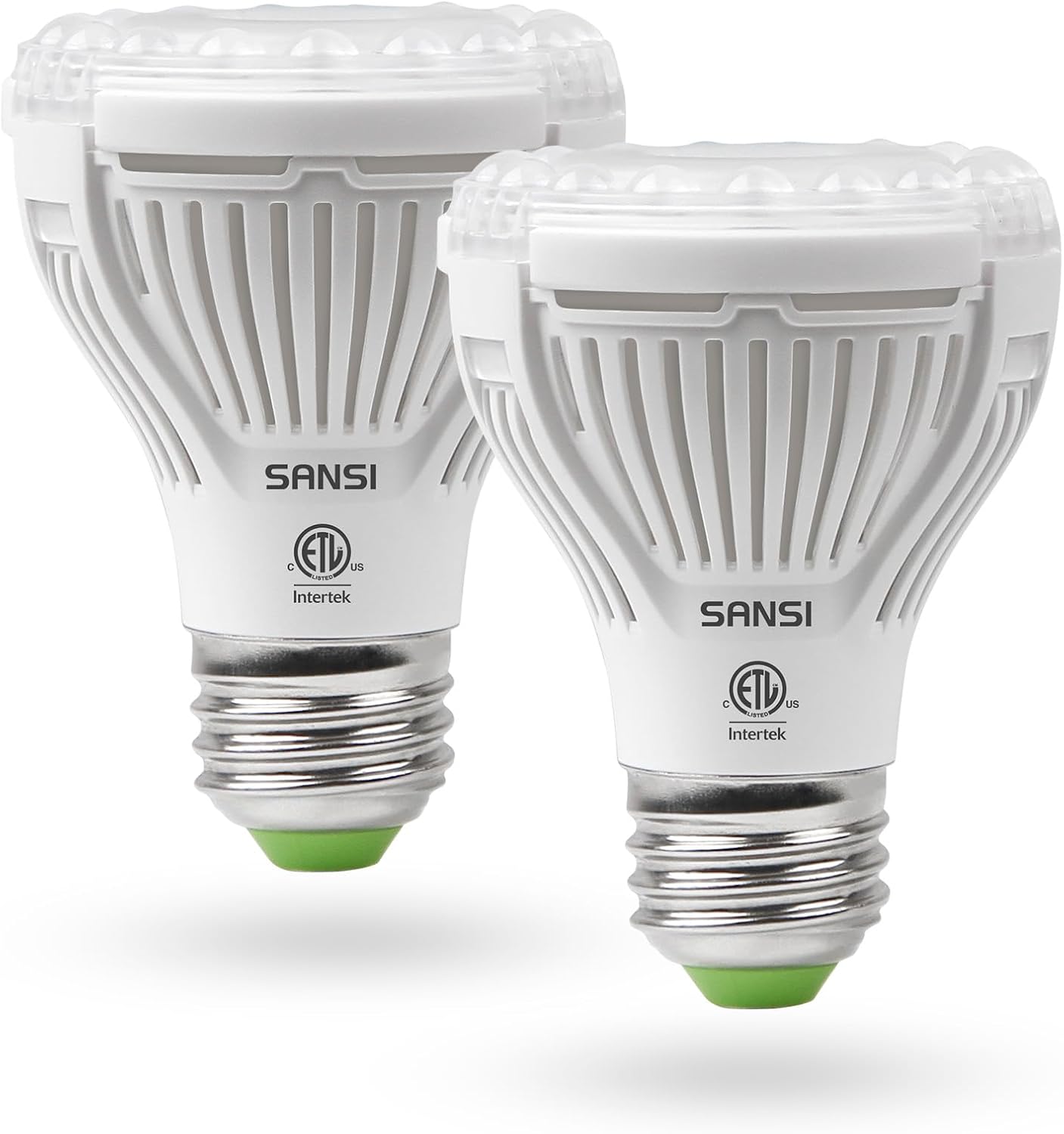 SANSI LED Grow Light Bulbs 2-Pack, 10W Full Spectrum, E26 Base, 4000K | 150 Watt Equivalent, Optical Lens for High PPFD, 4000K Natural Daylight, Par20 Grow Bulbs For Indoor Growing Seed Starting
