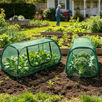 raised garden bed covers(45"x22"x18"), pop up mesh plant, close-up detail