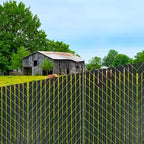 vevor bottom locking privacy slats, double-wall vertical bottom-locking, front angle view