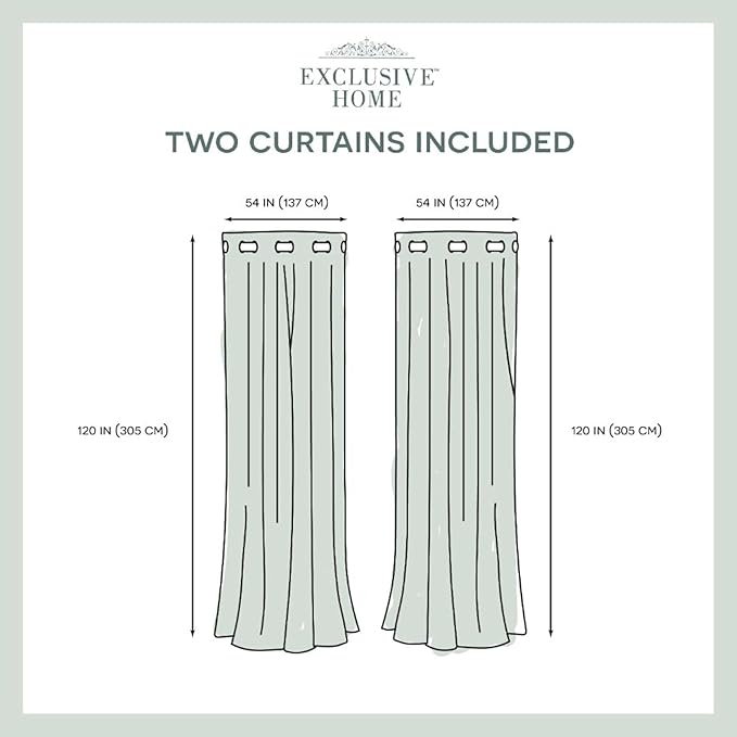 Exclusive Home Cabana Solid Indoor/Outdoor Light Filtering Hook-and-Loop Tab Top Curtain Panel Pair, 54"x132", Taupe