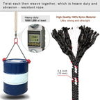2 Pack 5ft (60") Tree Swing Rope Hammock Tree Swing Hanging Strap | 2500LBs Capacity Adjustable Hammock Rope with Carabiners Tree Extender Rope for Swing chair, Hanging Chair, Tree Swing Seat