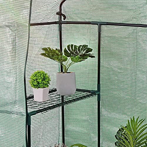 3 tiers 6 shelves walk-in green house, portable, view 9