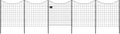 zippity 39in h black metal fence w/ gate, main product view