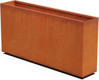 Plantercraft Large Rectangular Planters for Outdoor Plants Corten Steel Planter Box 60x12x30 Inch | Extra Large Metal Planter for Patio, Deck & Landscape Definition