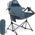 TIMBER RIDGE Hammock Camping Chair, Oversized Swinging Hammock Chair with Adjustable Back and Seat for Outdoor Lawn, Sports, Supports 400lbs, Blue