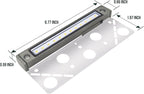 GKOLED 8Pack 6.8 Inch LED Low Voltage Hardscape Lighting, Outdoor Paver Lights, Retaining Wall Lights, Light Module Replaceable, Landscape Step Lights, Die-cast Aluminum Housing, 2700K Gray