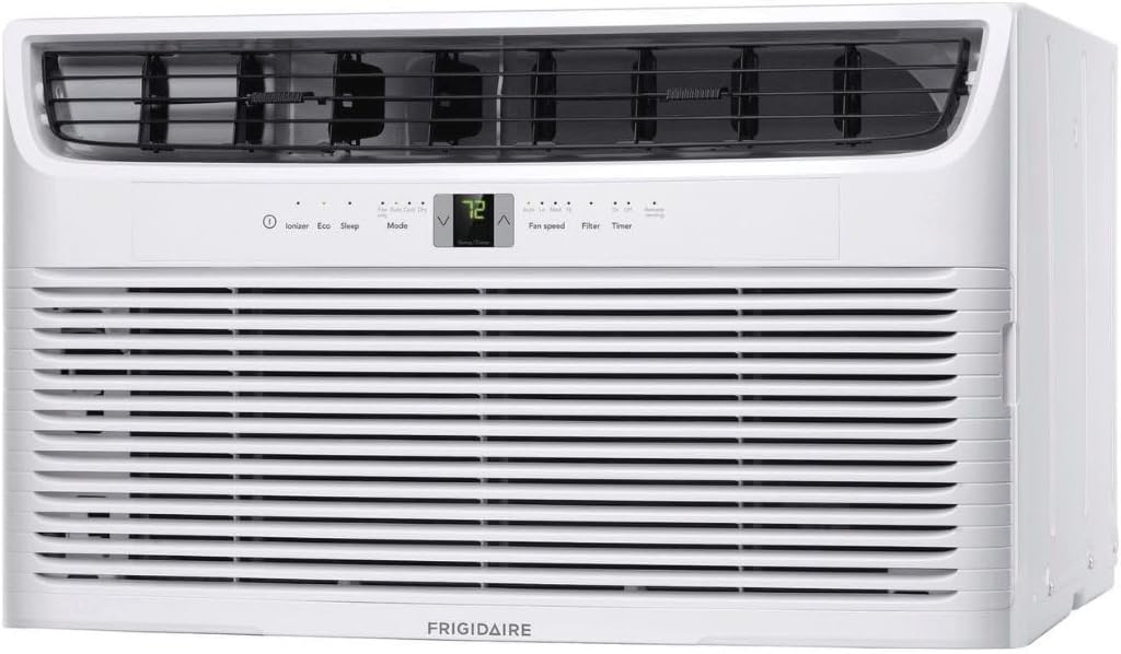 frigidaire 12000 btu cooling built-in room wall air shown in use