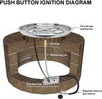 stanbroil 31 inch drop-in round fire pit with, package contents