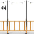 string light poles - stainless steel 6.5ft deck, main product view