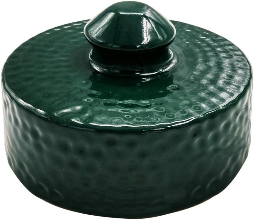 Ceramic Grill Top Compatible with Medium Large and XLarge Big Green Egg,Dual Function Ceramic Grill Top Cap,Kamado Accessories Charcoal Grill Top Parts Replacement for Easy Grasp and Anti-Hot