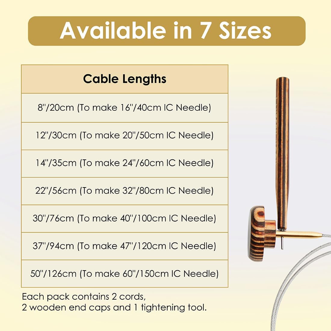 Lantern Moon 360° Swivel Nylon Coated Stainless Steel Cords | 37"/94cm (to Make 47"/120 cm IC Needle)
