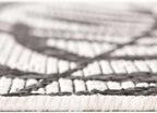 Unique Loom Outdoor Botanical Collection Area Rug - Palm (2' x 6' 1" Runner, Charcoal Ivory/ Gray)