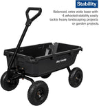 bilt hard 900 lbs poly garden dump cart, package contents