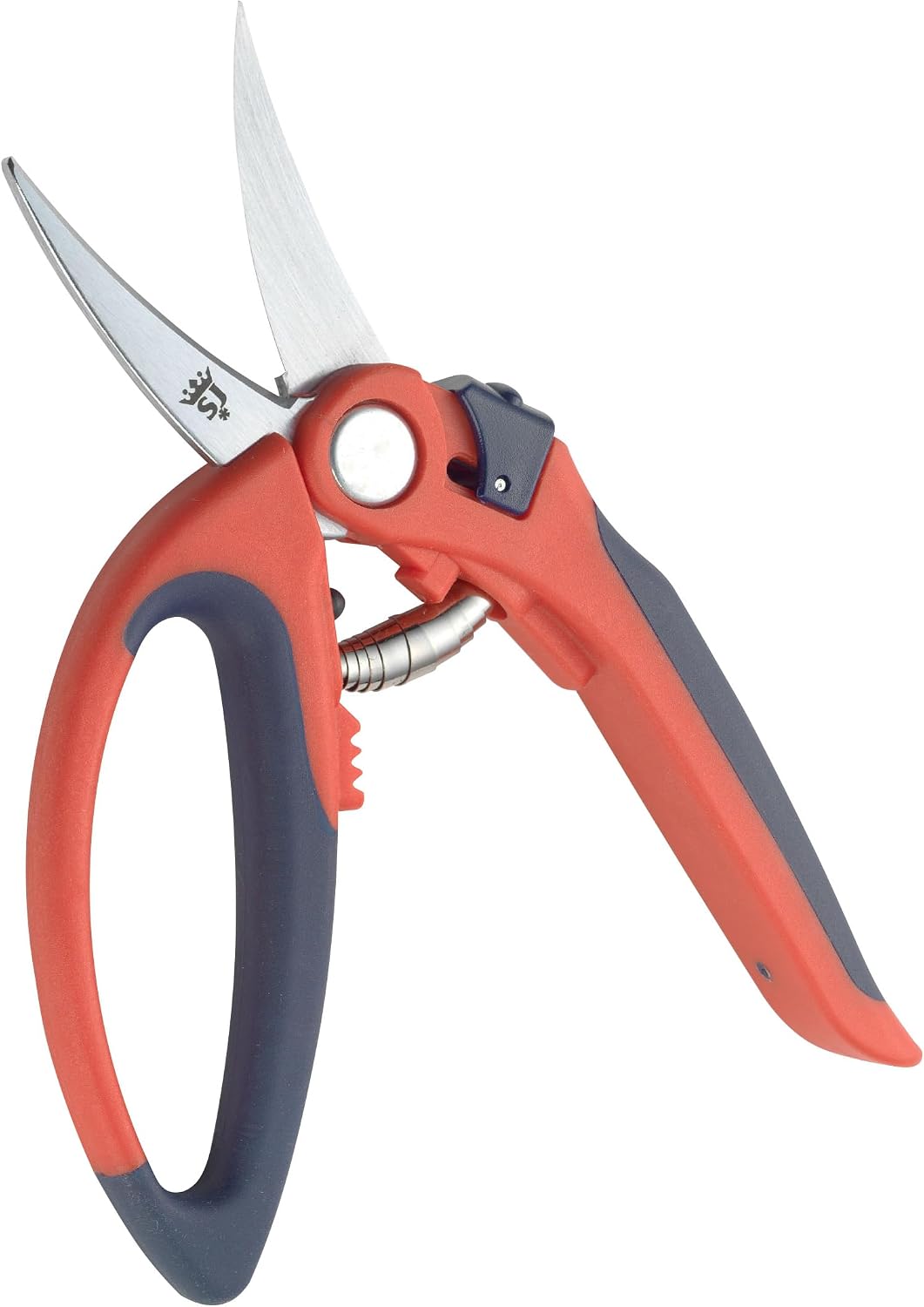 Spear & Jackson 6061GPS Razorsharp Loop Handled General Purpose Garden Snips with Carbon Steel Blades, Ergonomic Soft Grip Handle, Safety Lock & Stem Crusher