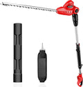 HEINPRO Cordless Pole Hedge Trimmer Compatible with Milwaukee M18 Battery | 18-in, 14-ft Max Reach, 150° Adjustable Head (Battery Not Included), Shoulder Strap, 18-in Blade for High Hedges & Bushes