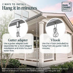 rain chains direct - modern loop rain chain, package contents