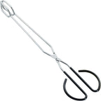 HINMAY Extra Long Scissor Tongs 16-Inch Stainless Steel Barbecue Grilling Tongs