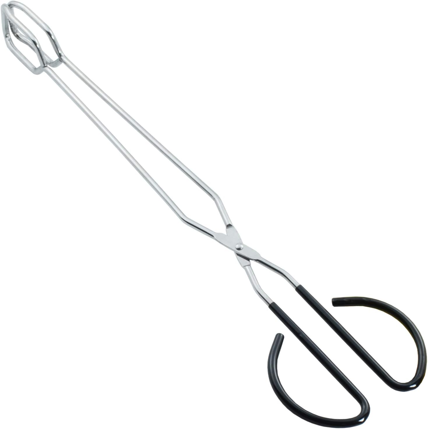 HINMAY Extra Long Scissor Tongs 16-Inch Stainless Steel Barbecue Grilling Tongs