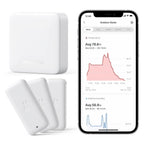 switchbot wifi thermometer hygrometer 3 pack with hub, main product view