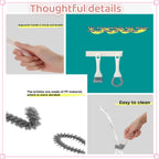 2 Pack Oven, Stove & BBQ Cleaning Brush Set with Scraper Heads, for BBQ Grates, Kitchen Crevices, Oven Racks and Bird Cage Dead Corner Gap Brush
