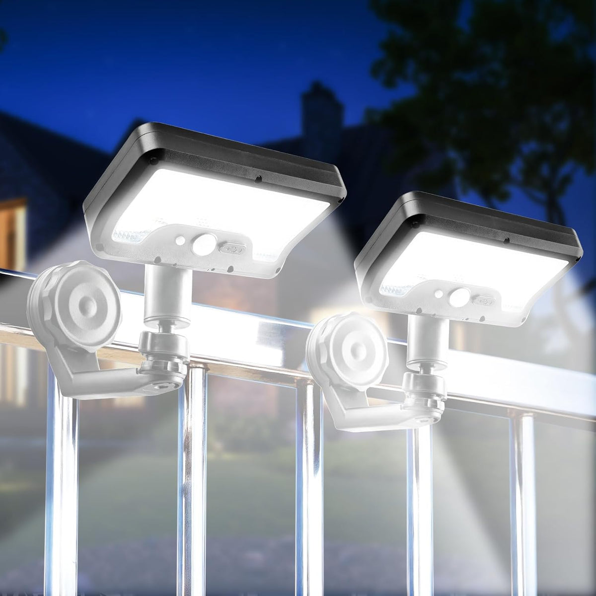 magnetic solar lights outdoor 92leds with motion sensor, main product view