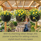 lalagreen hanging planters (11in, 3 pack) self-watering hanging on a desk or shelf
