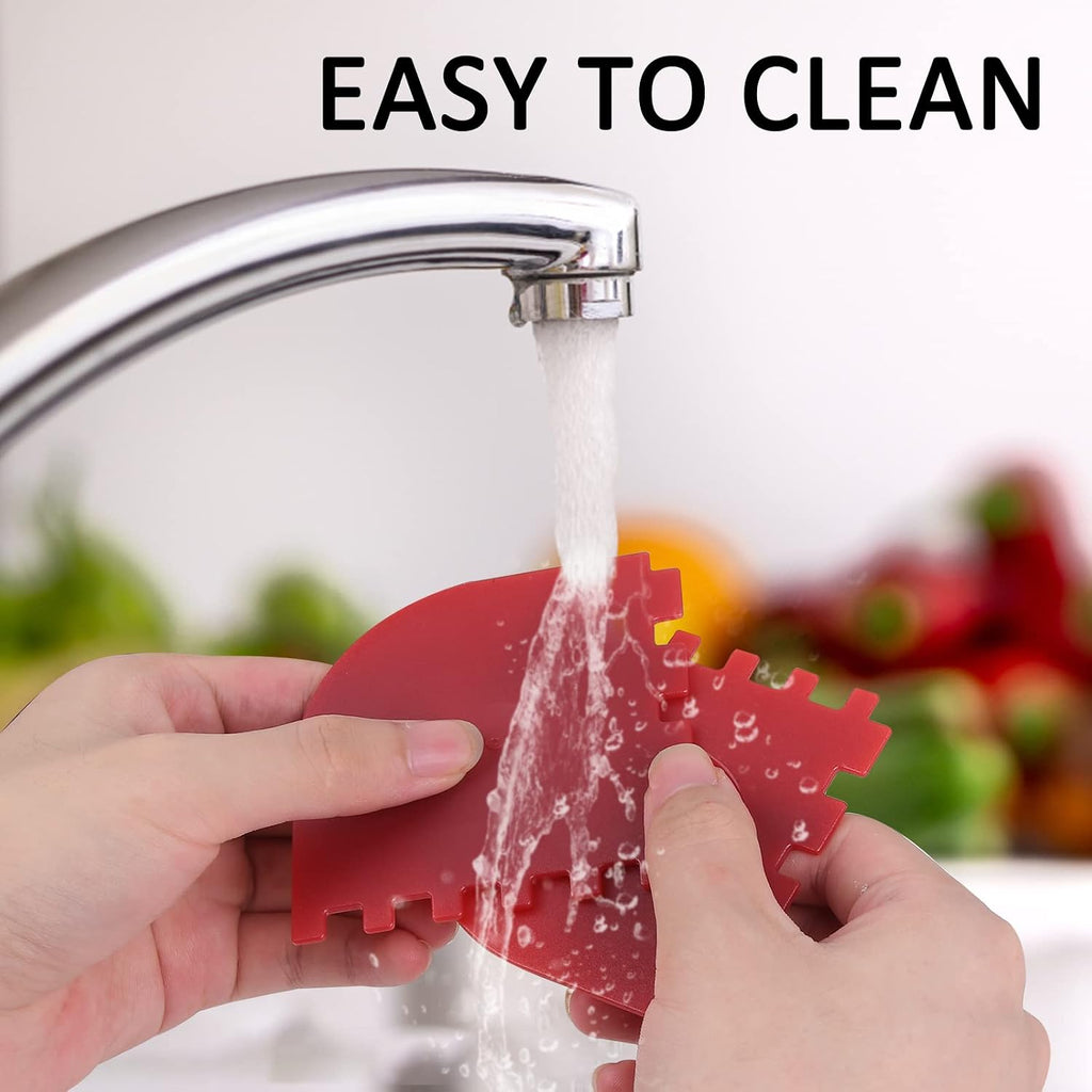 3 Set Plastic Grill Pan Scraper Tool for Griddle Cleaner and Cast Iron Accessories - Kitchen Cleaning Tool Kit