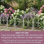 shoplala decorative garden fence (10 panels) 12.5inx16.5in animal, package contents