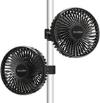 5" clip-on fan 2 units for grow tent, main product view