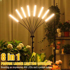 Grow Lights for Indoor Plants, Full Spectrum Grow Light for Indoor Growing with Tripod Stand, Auto On/Off Timing 4/8/12H, Plant Grow Lights Indoor.
