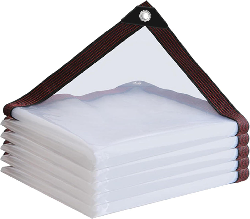 surfstar clear tarp with grommets 10x10 ft,10 mil, main product view