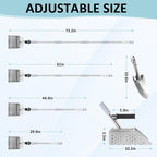 sand scoop for metal detecting, long handle sand, close-up detail
