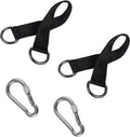 Tree Swing Strap Hanging Kit, 2 Pcs Short Straps, 9.84 inches | Hammock Straps, 2 Pcs Heavy Duty Hook Clasps, For Swing Hammocks Yoga Seat Sandbags, Gym Equipment Pulley System