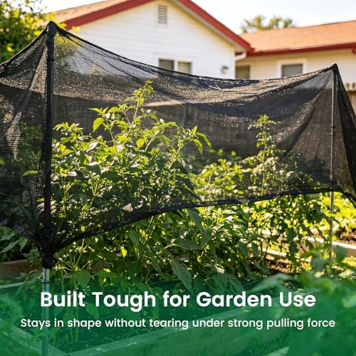 shade cloth, 20ft x 48ft 50% black outdoor showing dimensions